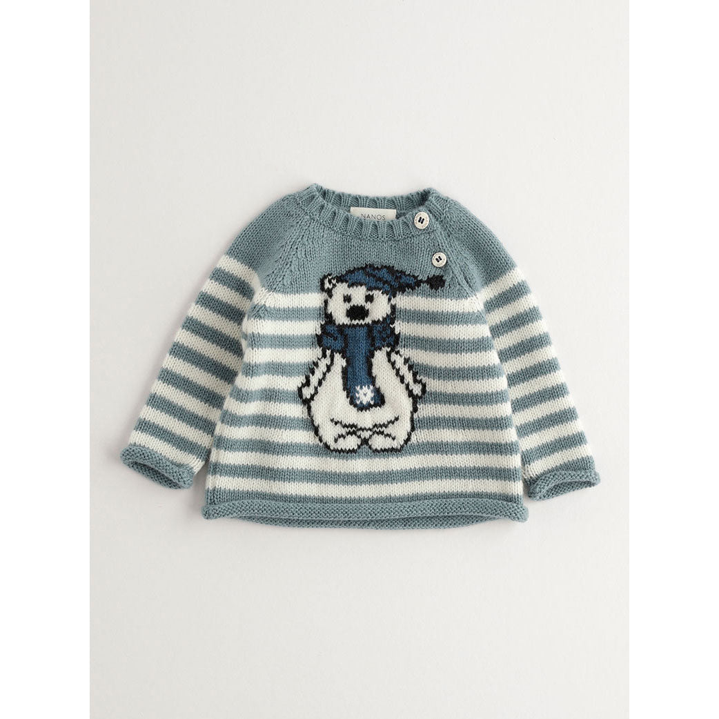 Nanos Blue Penguin Baby Sweater