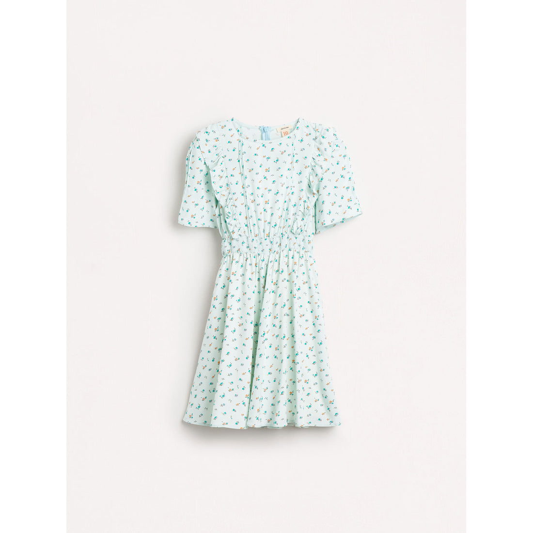 Bellerose Mint Flowers All Over Azur Dress