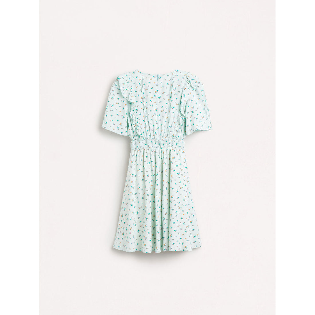 Bellerose Mint Flowers All Over Azur Dress