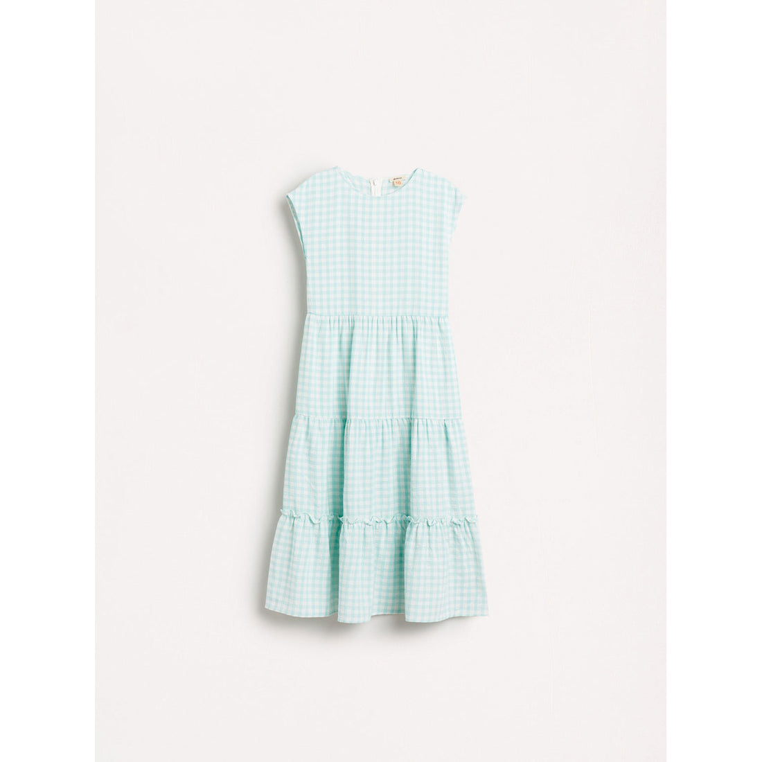 Bellerose Turquoise Check Azul Layered Dress