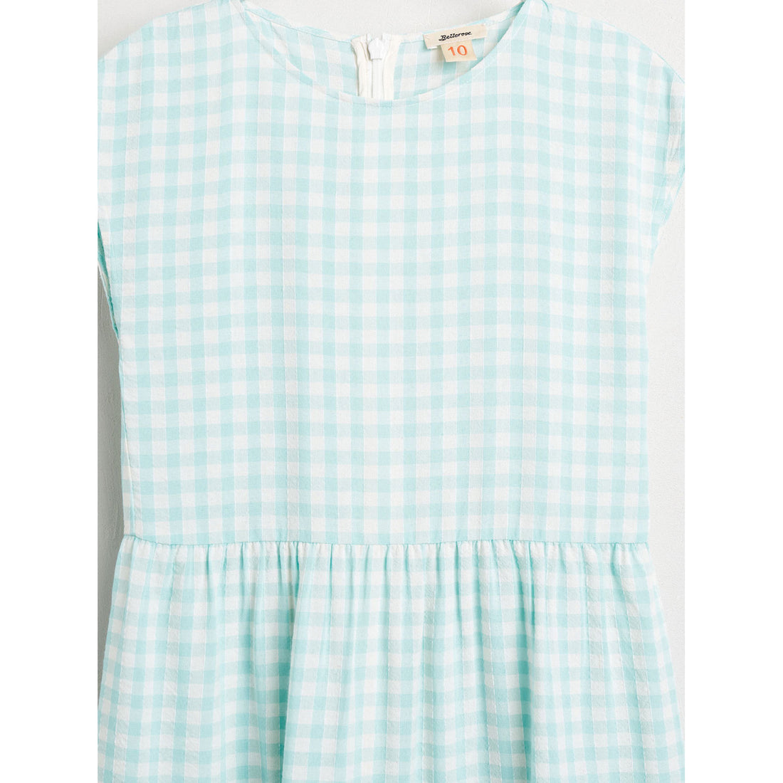 Bellerose Turquoise Check Azul Layered Dress