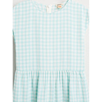 Bellerose Turquoise Check Azul Layered Dress