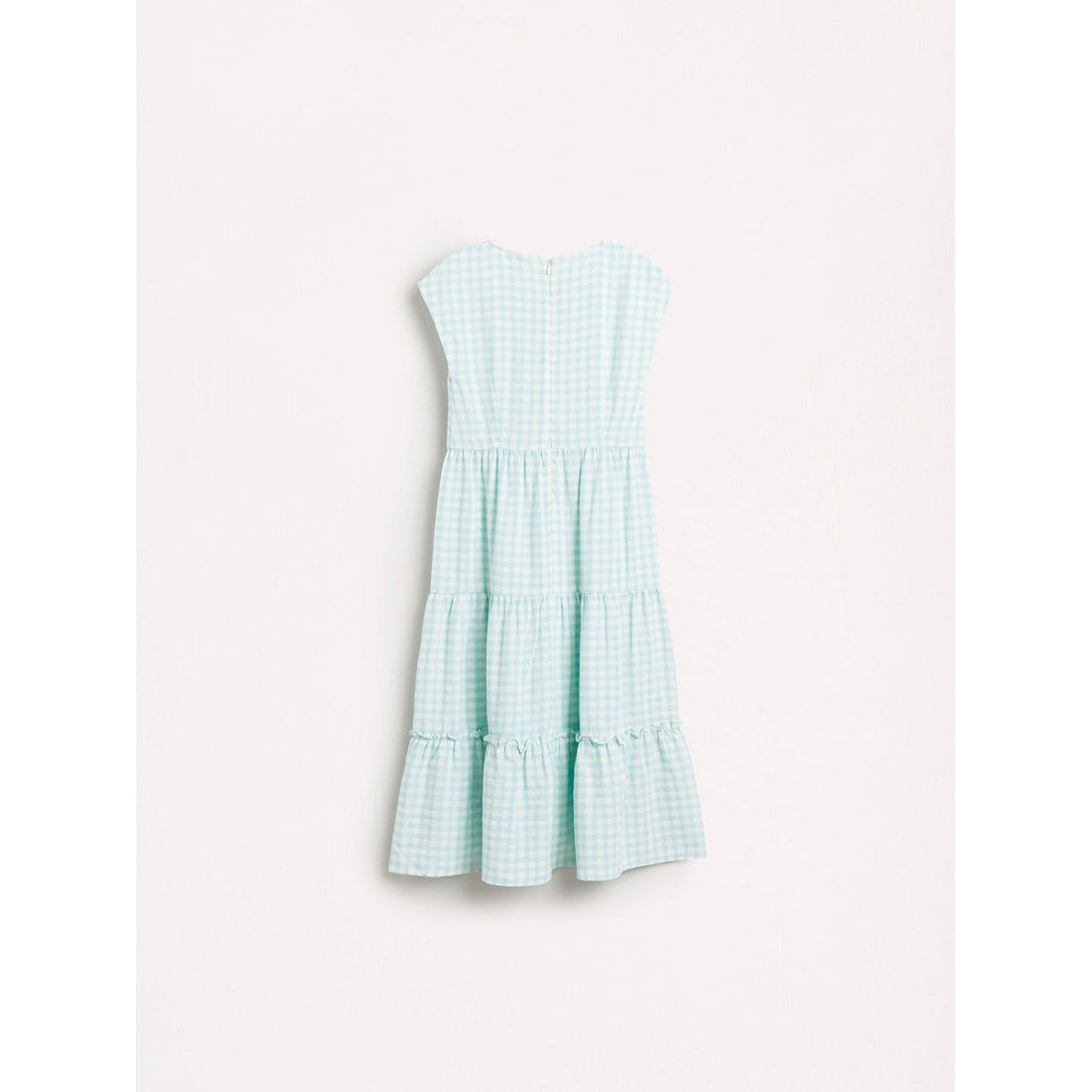 Bellerose Turquoise Check Azul Layered Dress