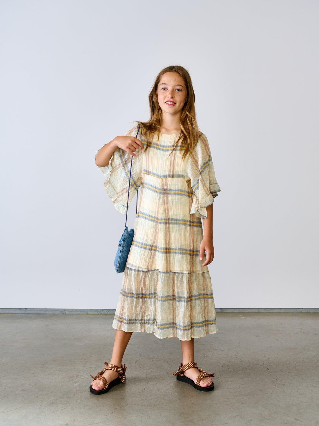Bellerose Cream Check Poetry Dress