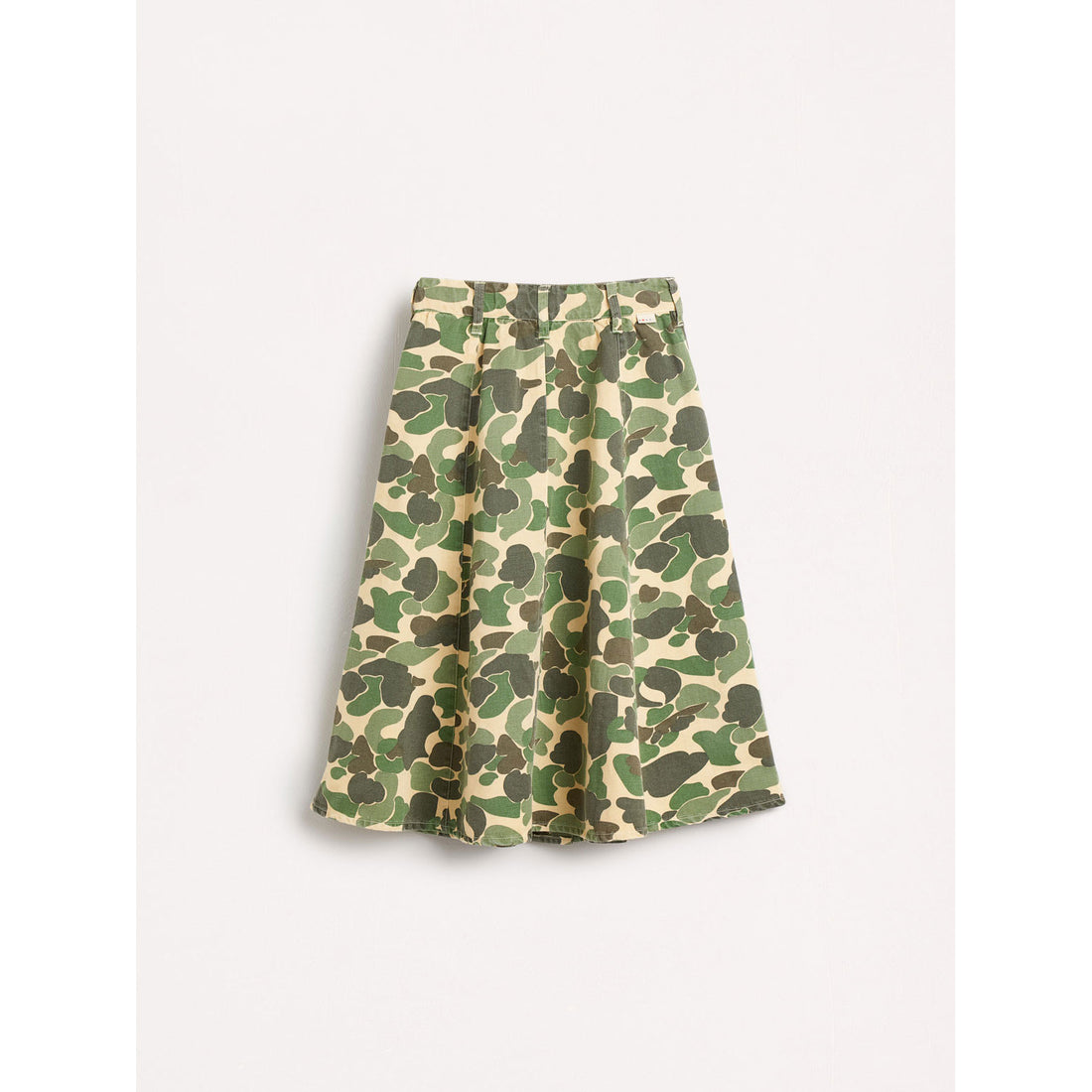 Bellerose Green Army Printed Alicia Skirt