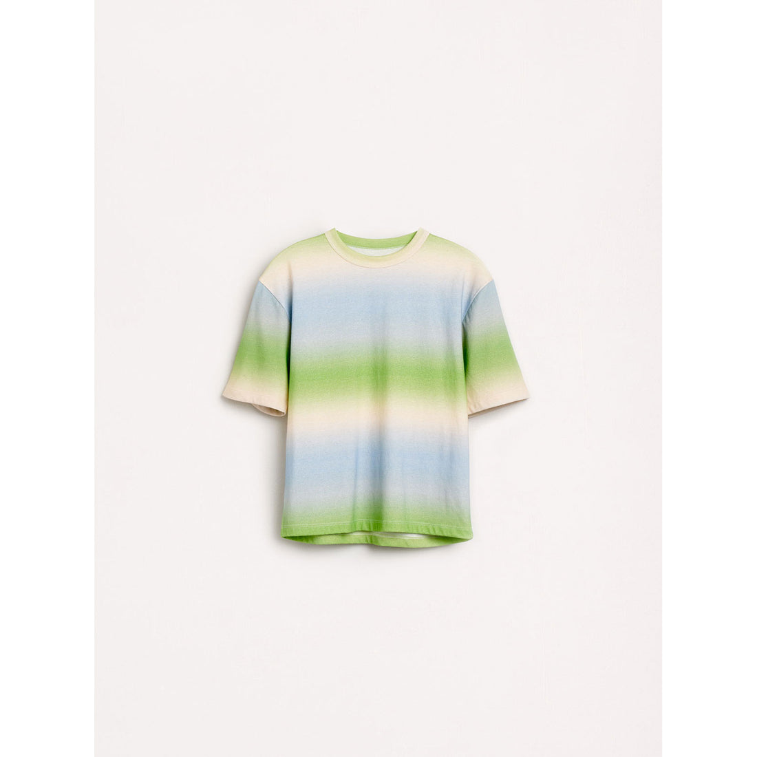 Bellerose Green/Blue Faded Striped Milow Tee