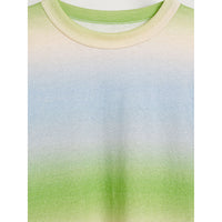 Bellerose Green/Blue Faded Striped Milow Tee