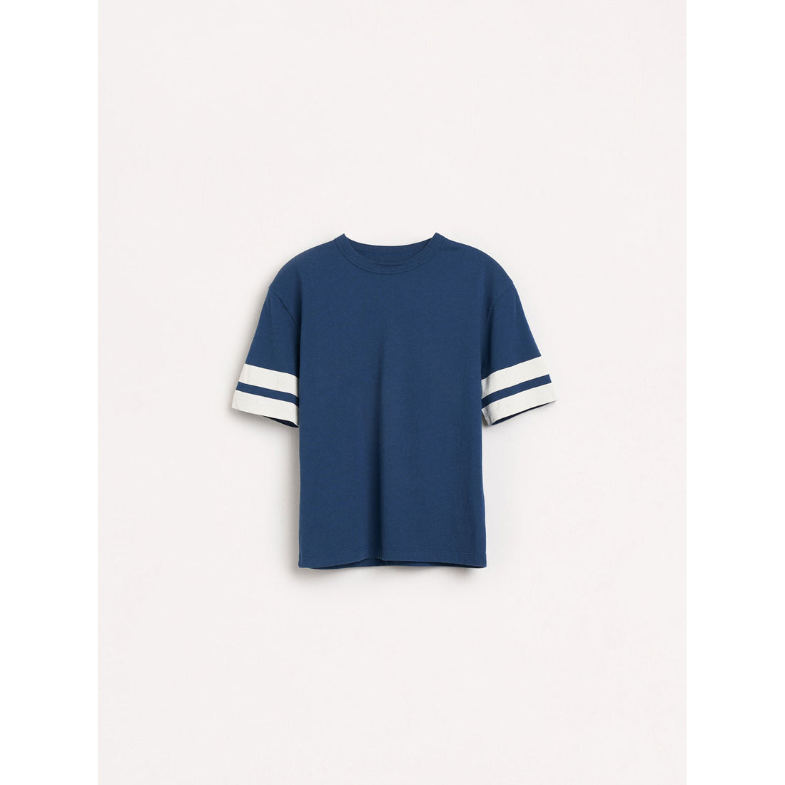 Bellerose Teal Milow Striped Sleeve Tee
