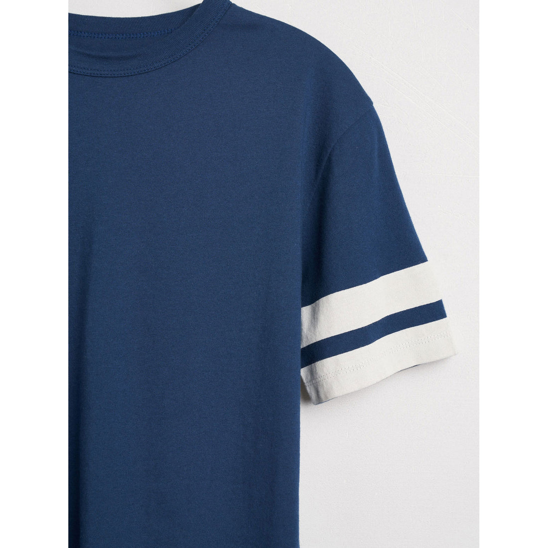 Bellerose Teal Milow Striped Sleeve Tee