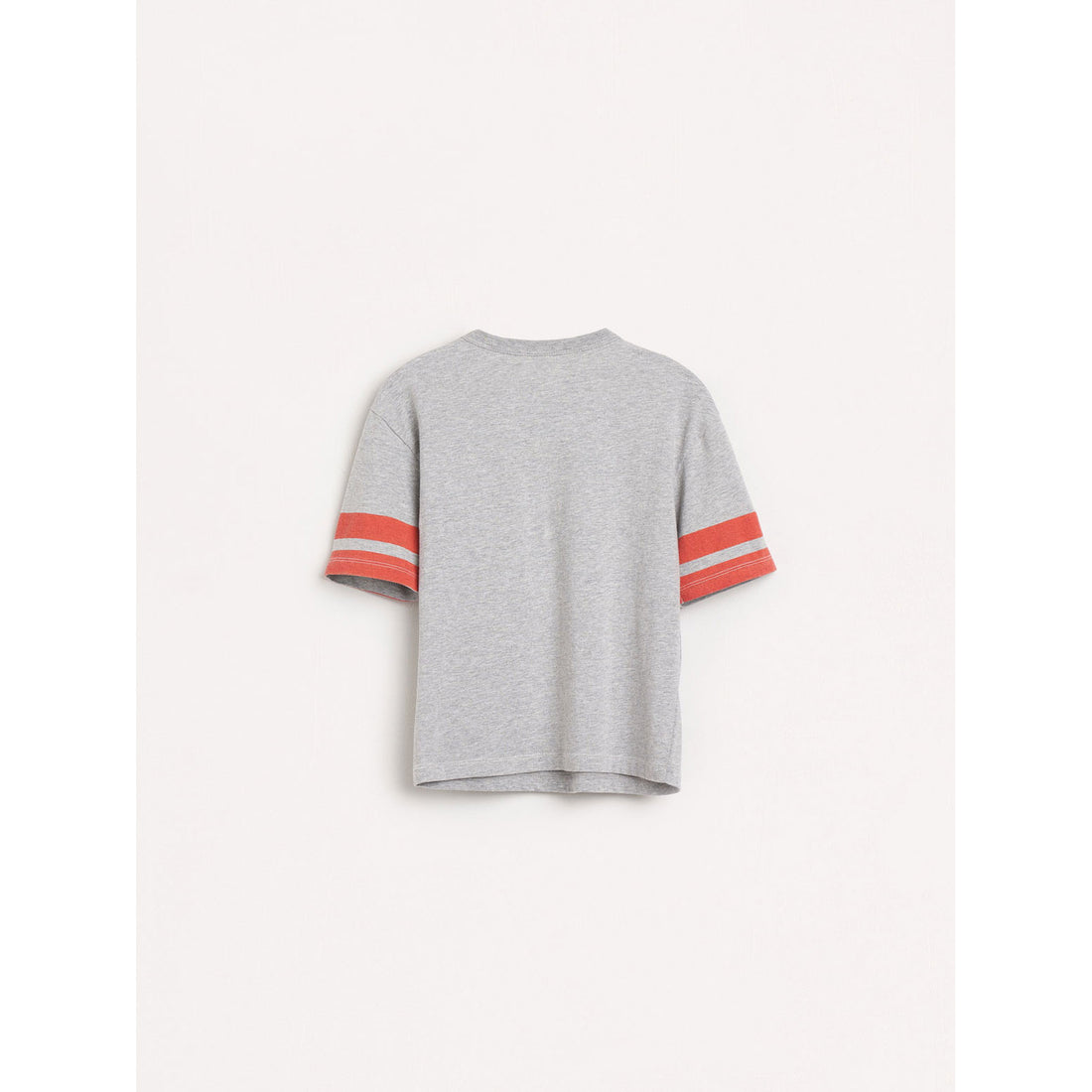 Bellerose Light Grey Milow Striped Sleeve Tee