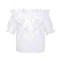 Paade Mode White Butterfly Blouse