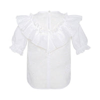 Paade Mode White Butterfly Blouse