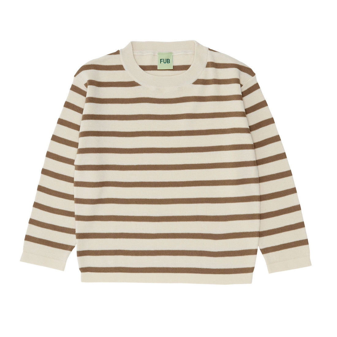 Fub Ecru/Camel Long Sleeve Tee
