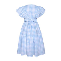Paade Mode Picnic Blue Linen Maxi Dress
