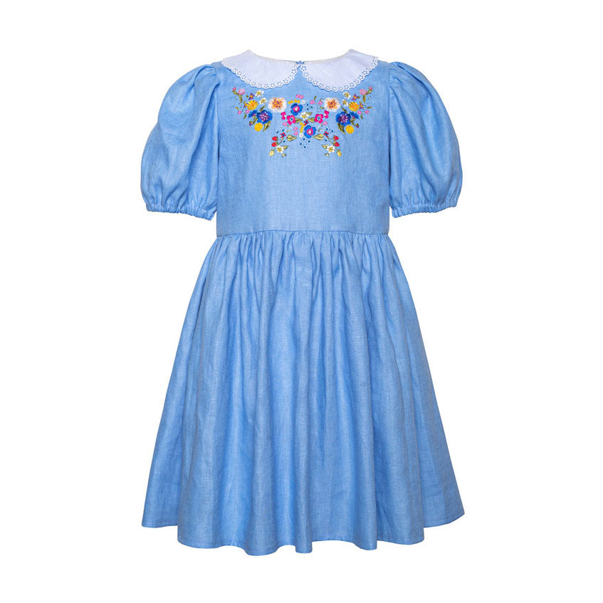 Paade Mode Blue Forgetmenot Linen Dress