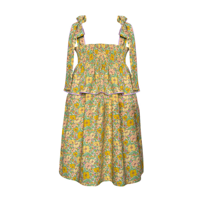 Paade Mode Yellow Ties Bella Dress