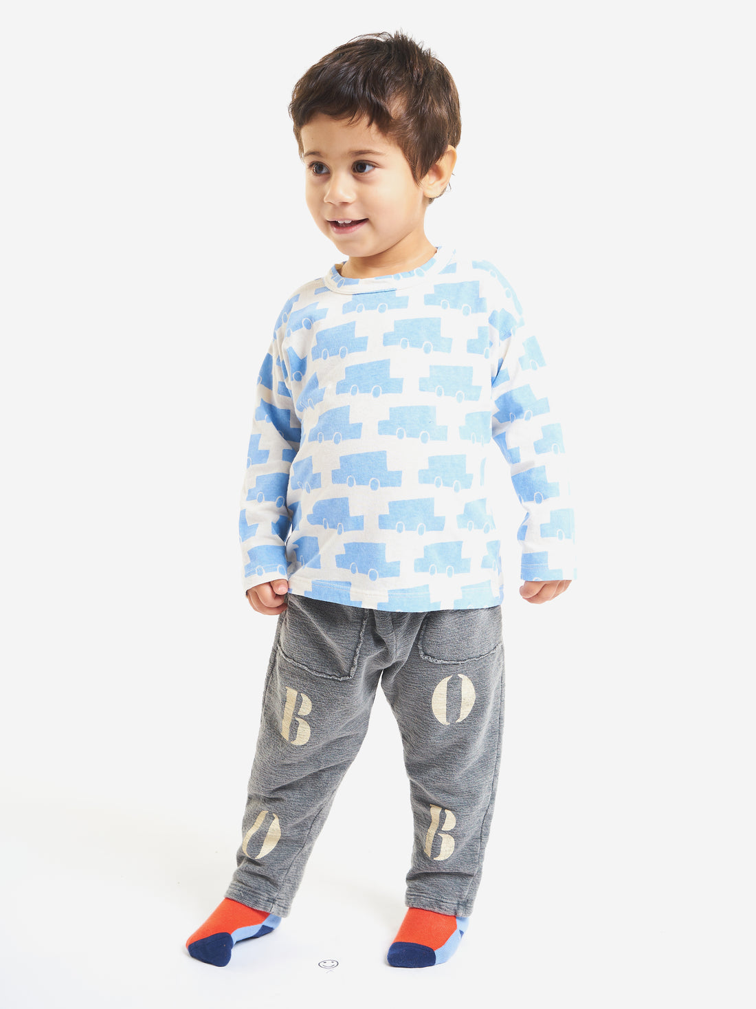Bobo Choses Cars All Over Long Sleeve T-Shirt