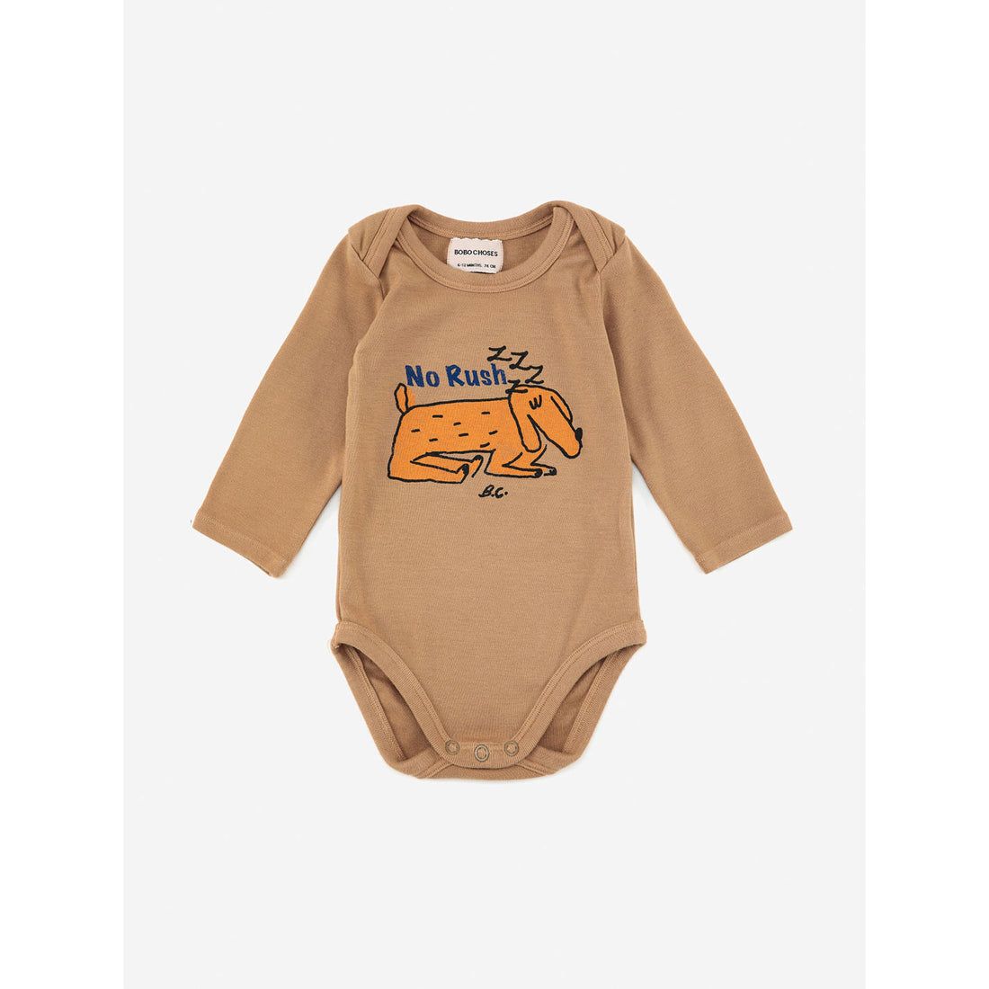 Bobo Choses Sleepy Dog Blonde Long Sleeve Body