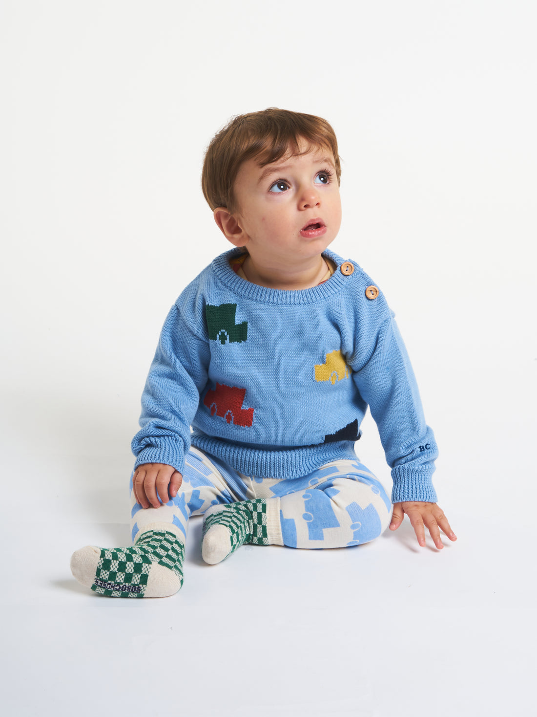 Bobo Choses Color Cars Intarsia Jumper