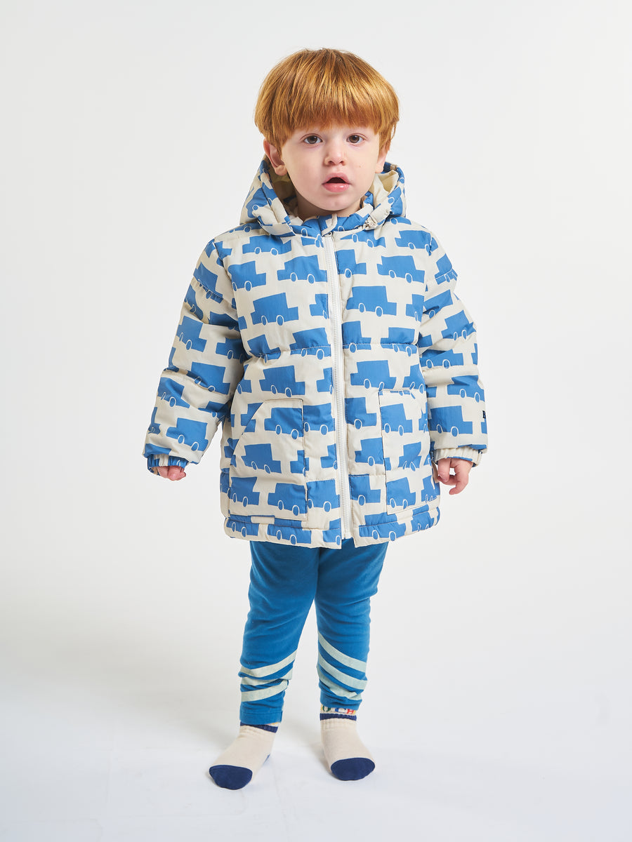 Bobo Choses Cars All Over Hooded Anorak