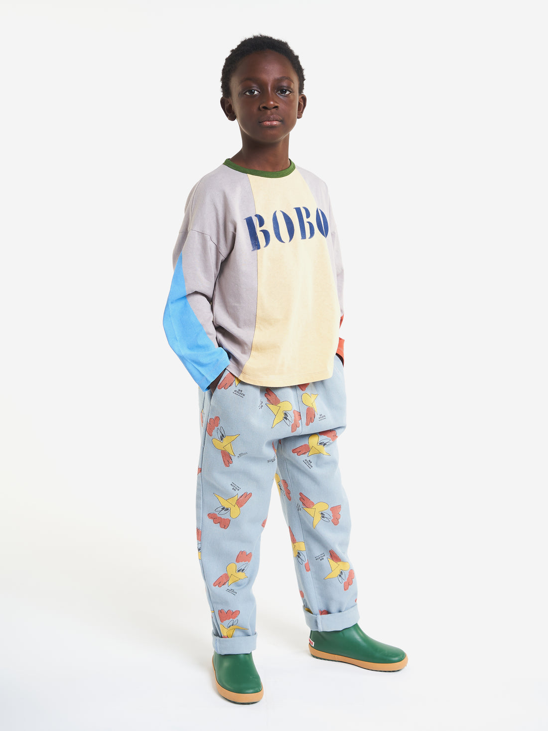 Bobo Choses Bobo Blue Long Sleeve T-Shirt