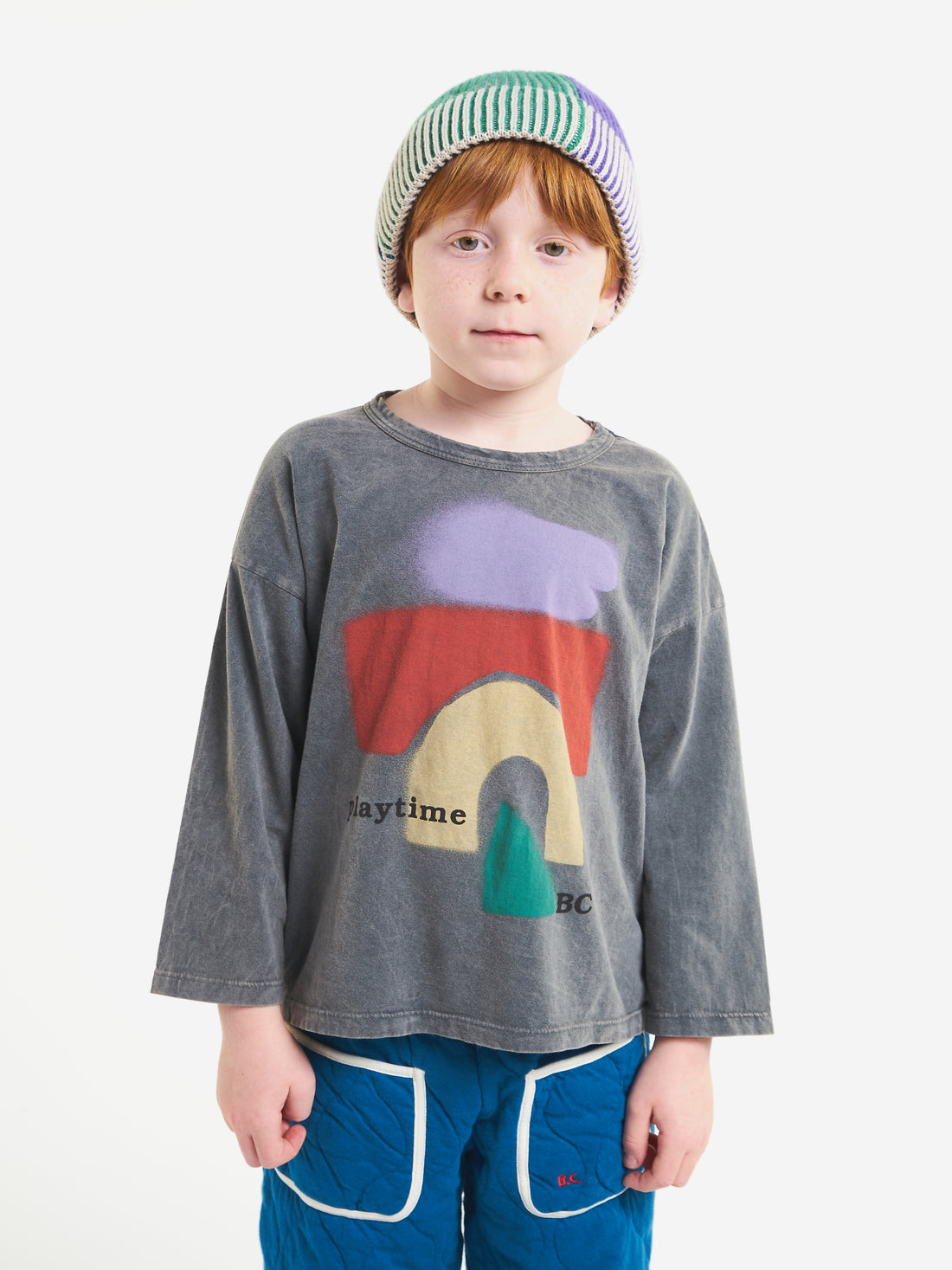 Bobo Choses Playtime Red Long Sleeve T-Shirt