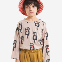 Bobo Choses Cat O'clock All Over Long Sleeve T-Shirt
