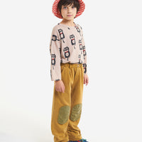 Bobo Choses Cat O'clock All Over Long Sleeve T-Shirt