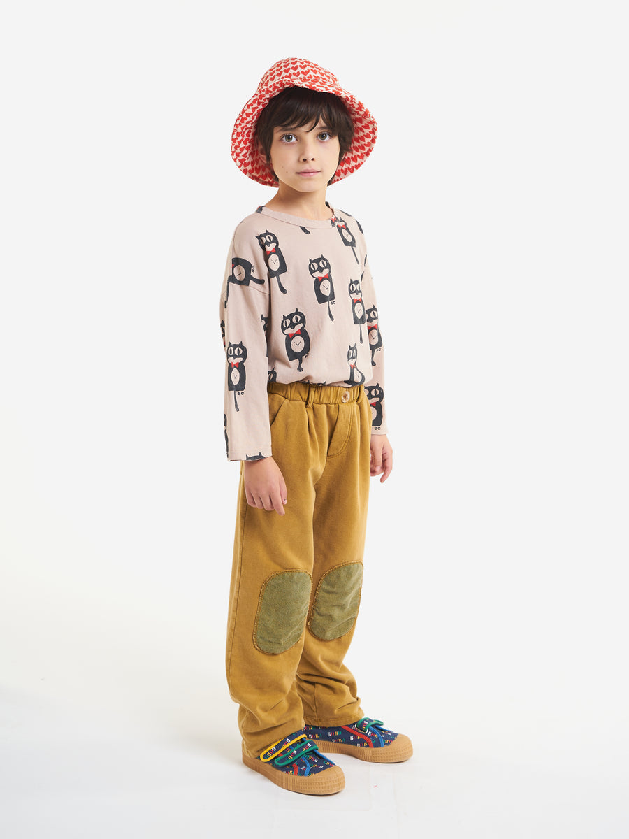 Bobo Choses Cat O'clock All Over Long Sleeve T-Shirt