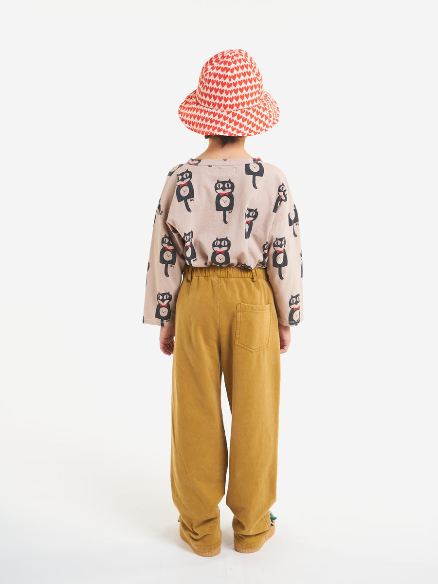 Bobo Choses Cat O'clock All Over Long Sleeve T-Shirt