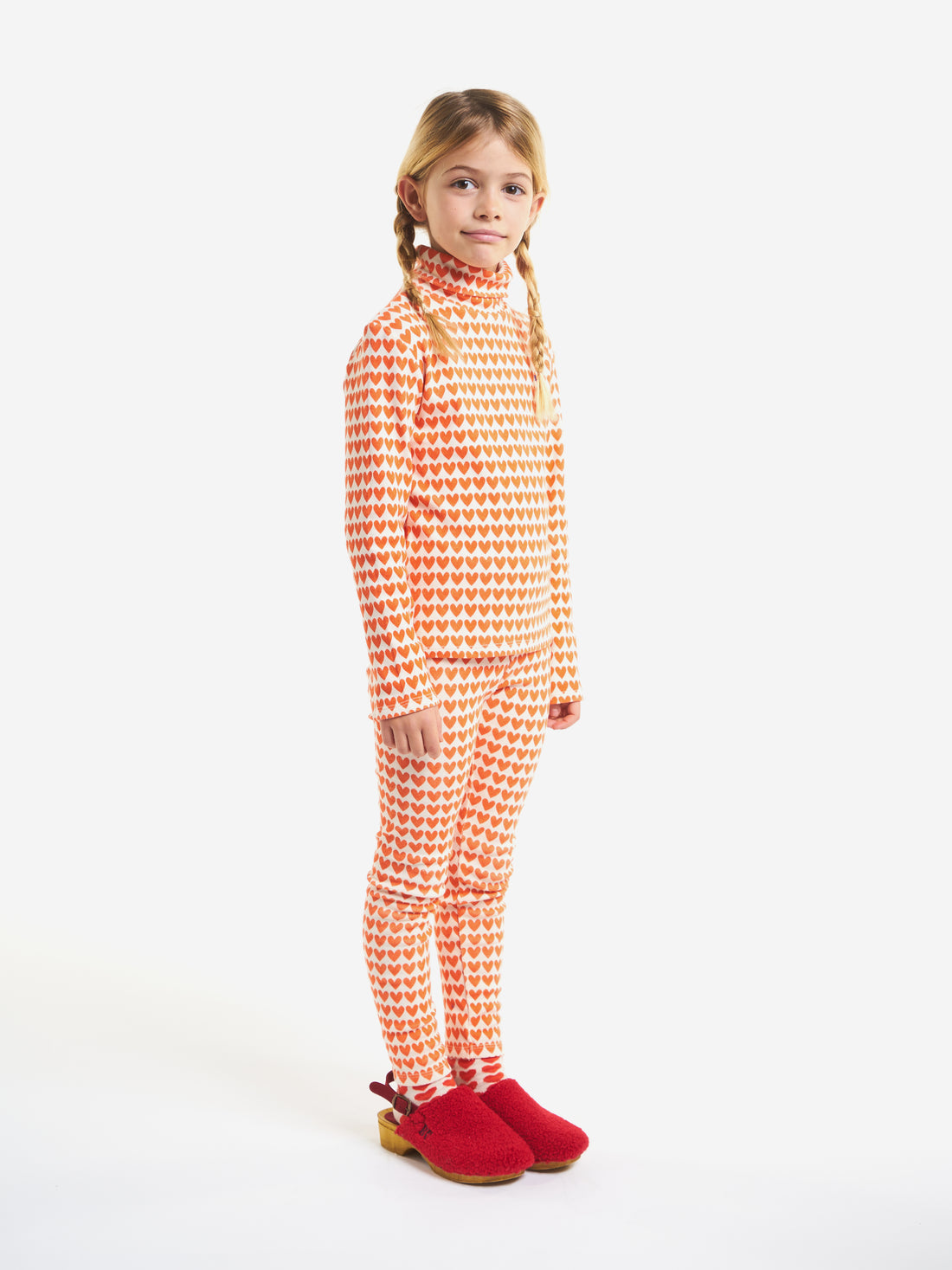 Bobo Choses Hearts All Over Turtle Neck T-Shirt