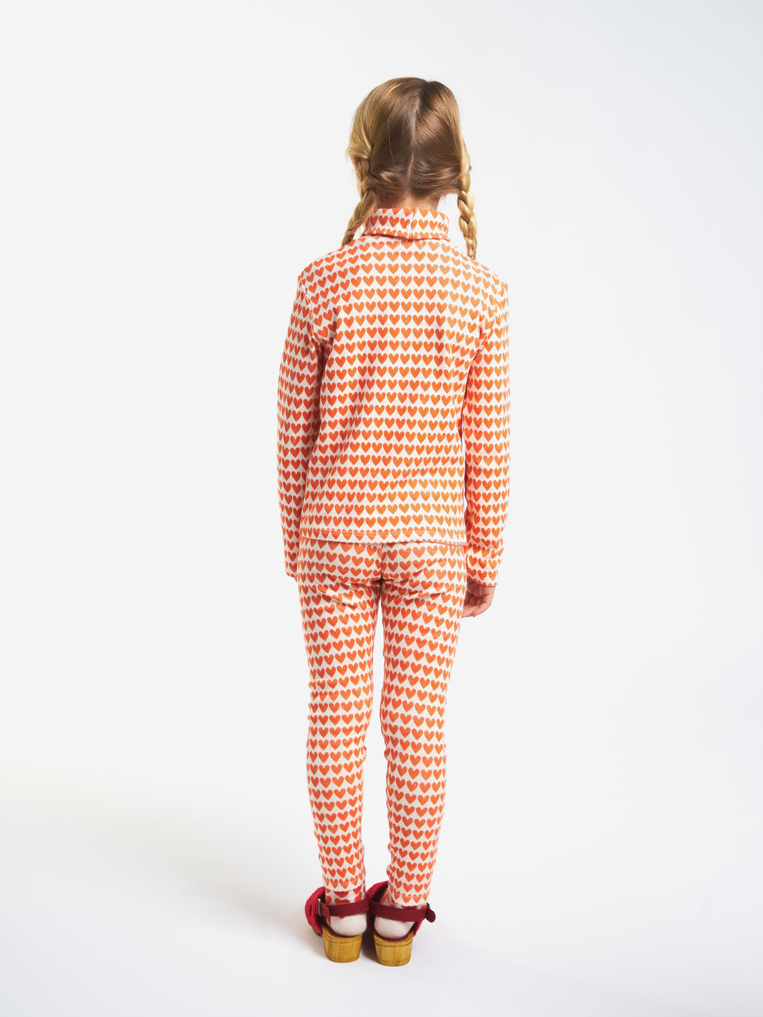 Bobo Choses Hearts All Over Turtle Neck T-Shirt