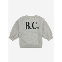 Bobo Choses Cat O'clock Grey Melange Sweatshirt