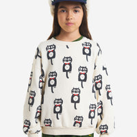 Bobo Choses Cat O'clock All Over Sweatshirt