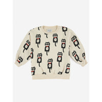 Bobo Choses Cat O'clock All Over Sweatshirt