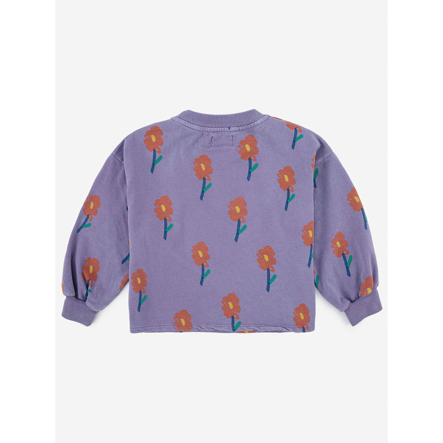 Bobo Choses Flowers All Over Cropped Sweatshirt