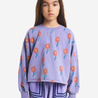 Bobo Choses Flowers All Over Cropped Sweatshirt
