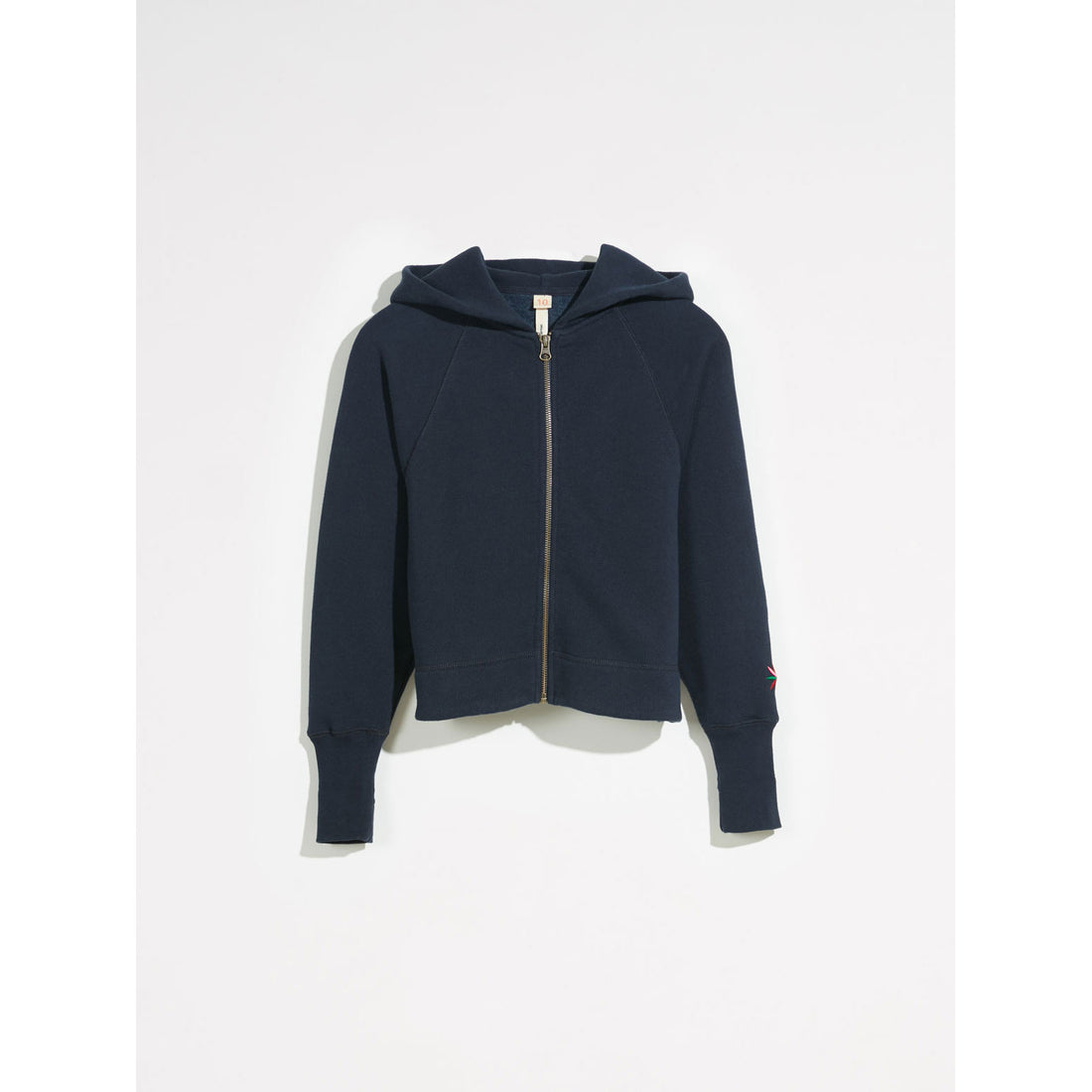 Bellerose Navy Faze Zip Up Sweatshirt