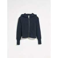 Bellerose Navy Faze Zip Up Sweatshirt