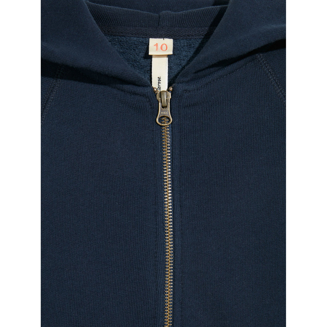 Bellerose Navy Faze Zip Up Sweatshirt