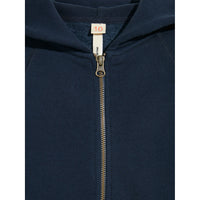 Bellerose Navy Faze Zip Up Sweatshirt
