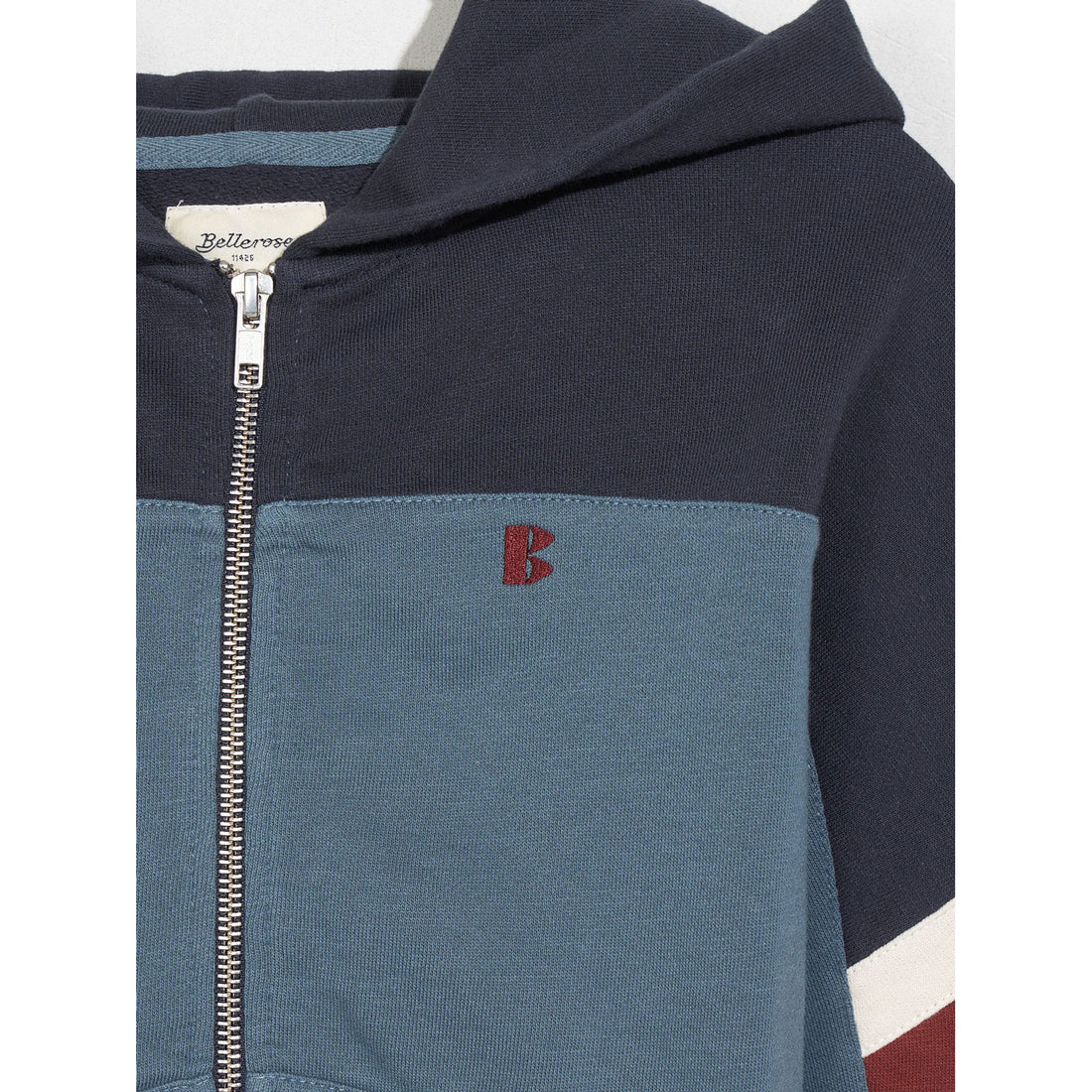 Bellerose Dove Fazol Zip Up Sweatshirt