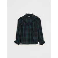 Bellerose Green Check Iconic Blouse