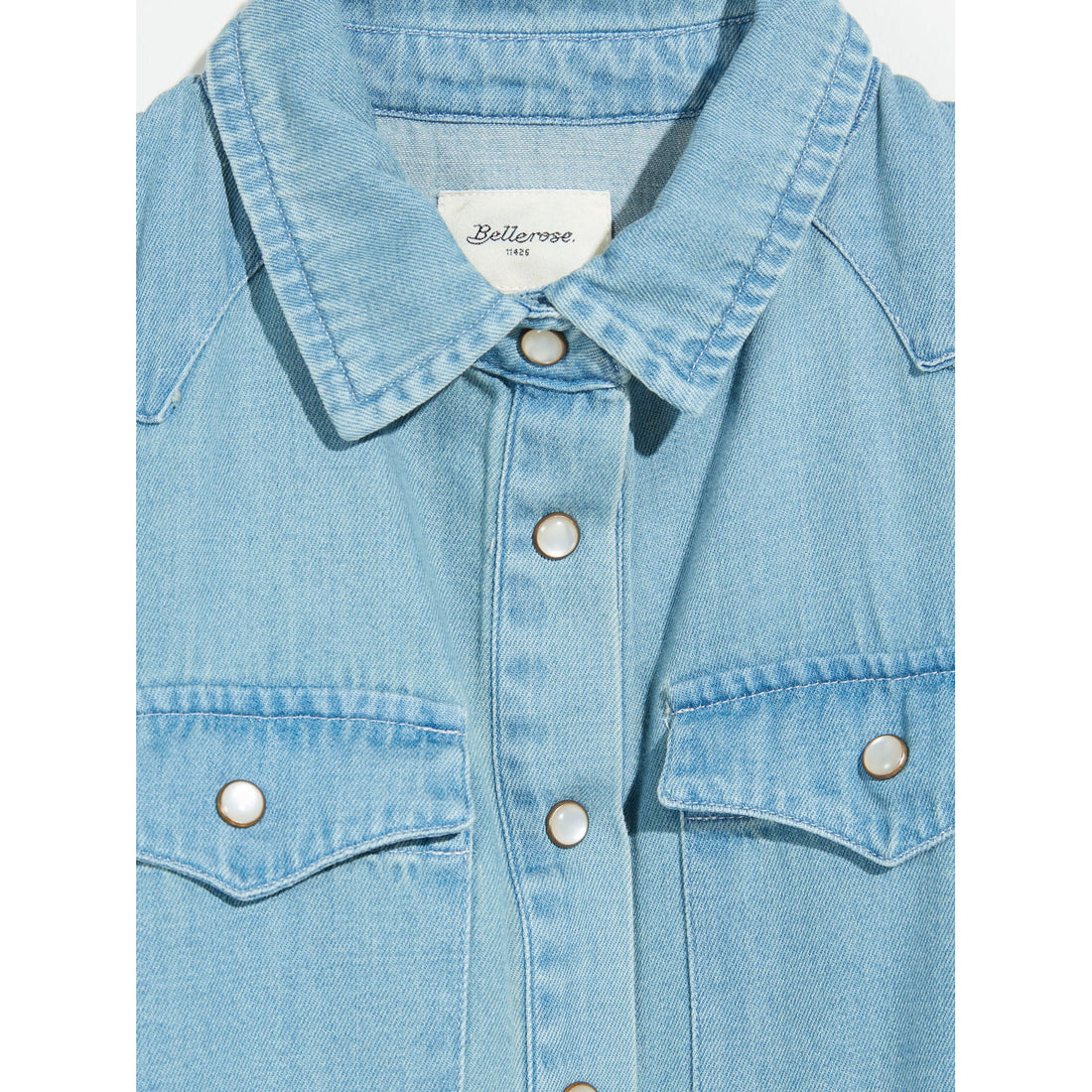 Bellerose Medium Blue Stone Vegas Button Down Shirt