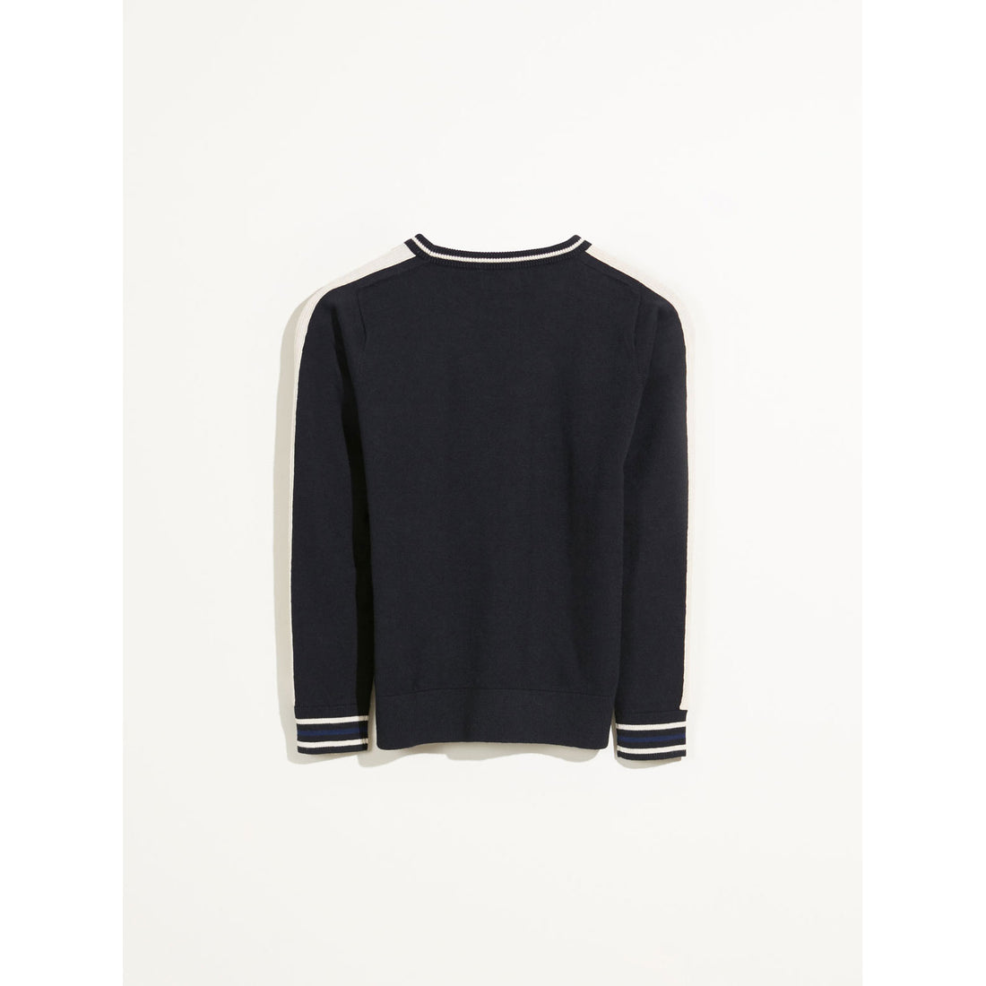 Bellerose Navy Gouboy Stripe Sleeve Sweater