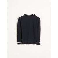 Bellerose Navy Gouboy Stripe Sleeve Sweater