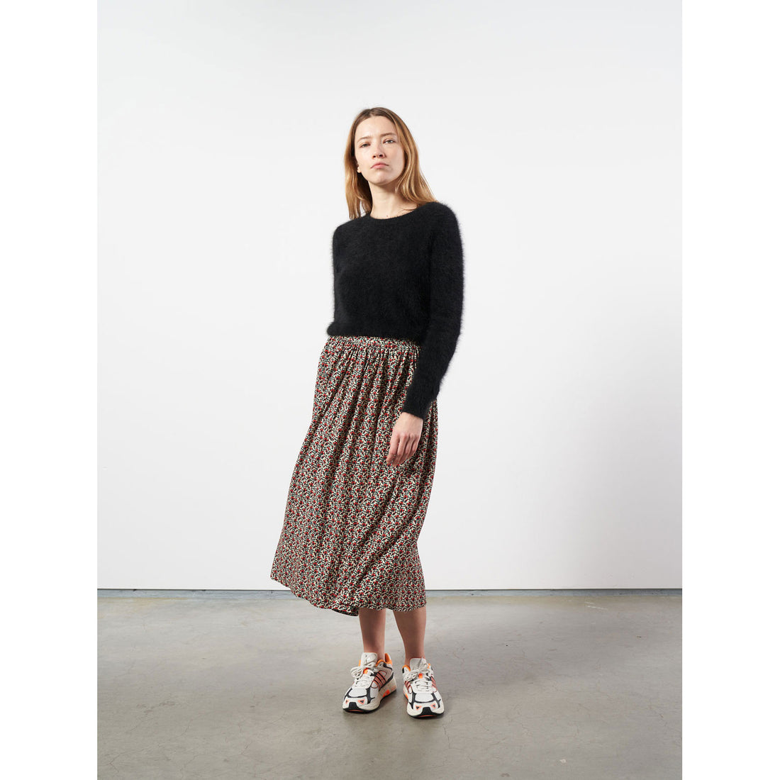 Bellerose Red Floral Theresa Womens Skirt