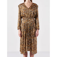 Bellerose Yellow Printed Annie Womens Dress