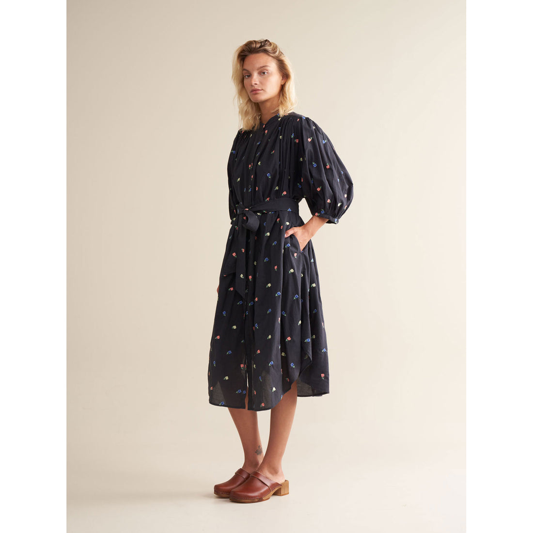 Bellerose Navy Printed Isis Womens Dress