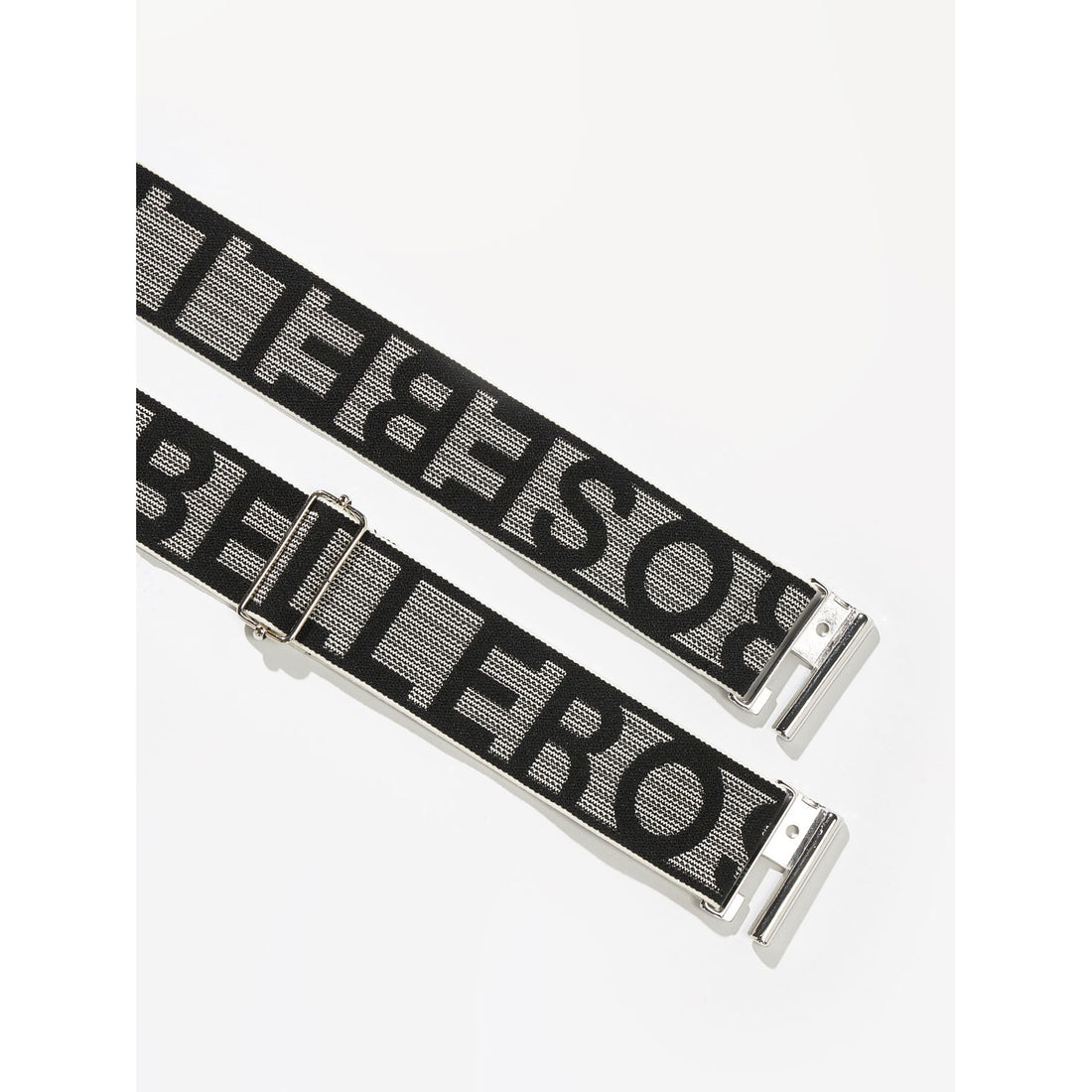 Bellerose Grey/Black Logo Viba Womens Belt